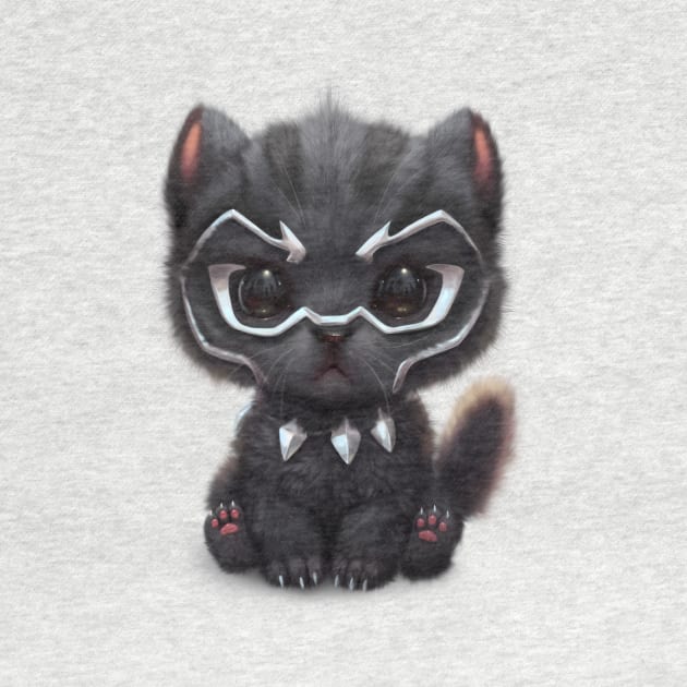 Black Panther Kitty by silverfox5213